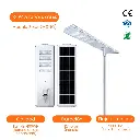 Farola Solar / Luminaria Solar/ Modulo solar (MONO) 80W, Flujo Luminoso (All Light Pattern) 9600lm, Batería de litio de Alta Capacidad, Built-in 400WH, Tiempo de trabajo (per day) ≥12hours 