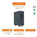 Batería De Litio Solar LiFePO5 25kWh, 500 AH, 48 V (51.2 V) Lithium Power Battery With BMS 6000 deep cycle at  82% de DOD. Battery Cells From BYD.