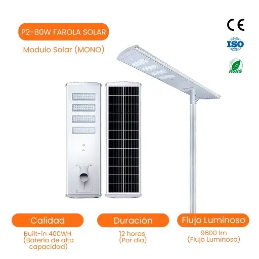 [P2-80W] Farola Solar 