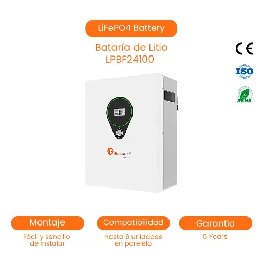 [LPBF24200] Batería De Litio Solar LiFePO4, 5kwh 200AH, 24V, Lithium Power Battery With BMS 6000 Times Deep Cycle at 80%DOD. Battery Cells From CABL 