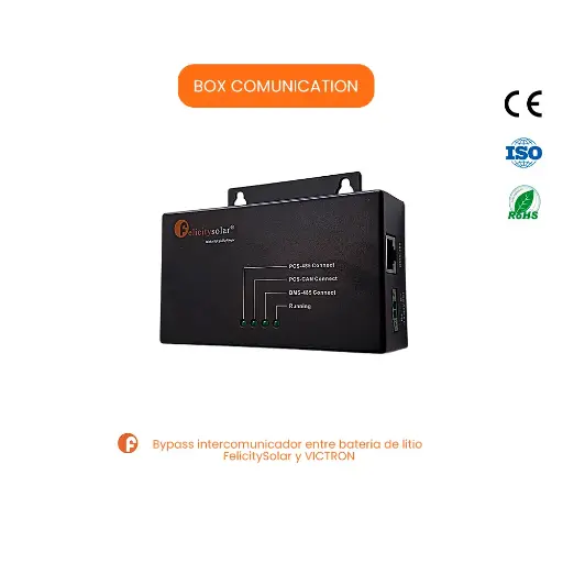 [BOX] BOX COMUNICACION/ Bypass intercomunicador entre batería de Litio Felicity Solar Y VICTRON 